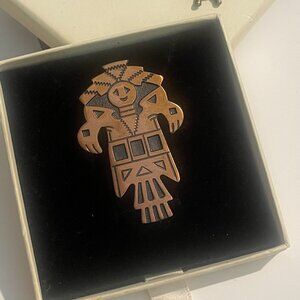 Vintage COPPER BELL Thunderbird Southwestern Native Style Copper Jewelry